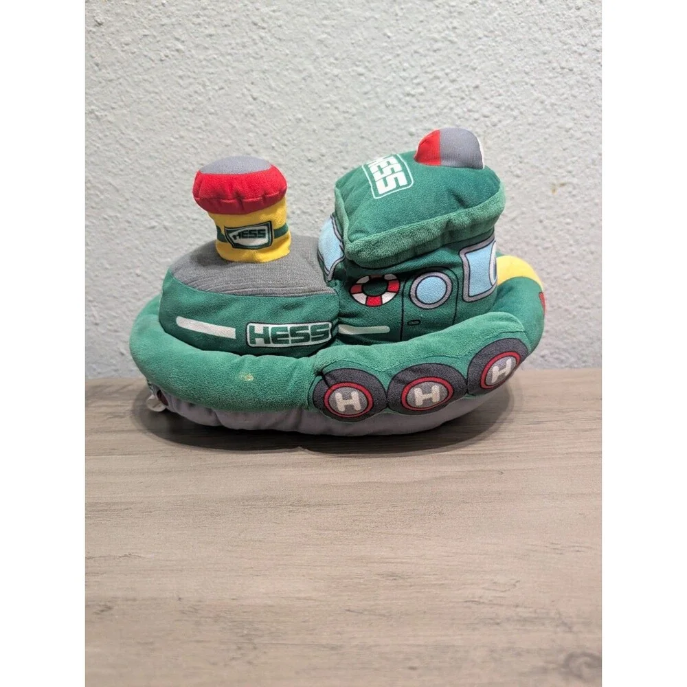 2023 Hess Plush Tugboat Light & Sound Tested Working 10